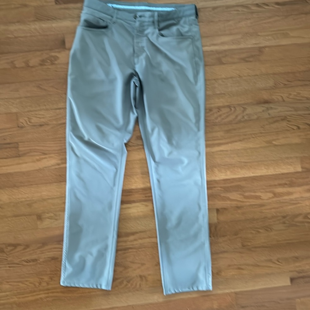 Footjoy Grey 5 Pocket Pants Athletic Fit 34x34 - Picture 3 of 5